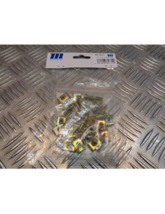 sachet de 20 vis et agrafes m5 x 15 mm visserie pour fixation cache carenage car