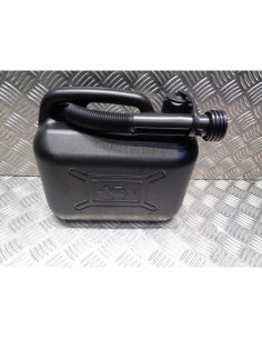 jerrican jerrycan bidon plastique noir 5 litre avec bec verseur essence gazoil b