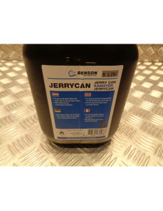 jerrican jerrycan bidon plastique noir 5 litre avec bec verseur essence gazoil b 2
