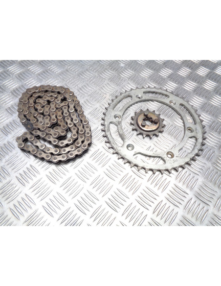 kit chaine couronne pignon moto suzuki 650 dr sp44a 1994