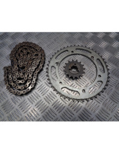 kit chaine couronne pignon moto suzuki 650 dr sp44a 1994 2