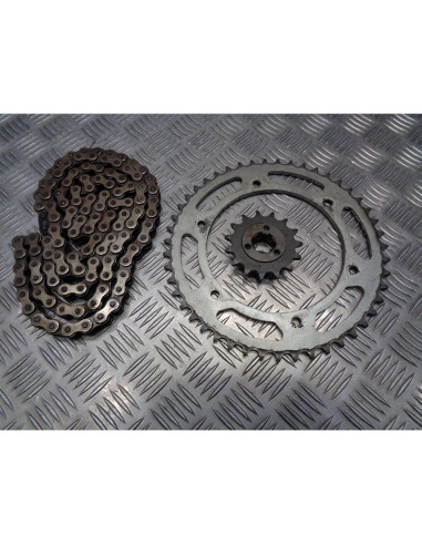 kit chaine couronne pignon moto suzuki 650 dr sp44a 1994