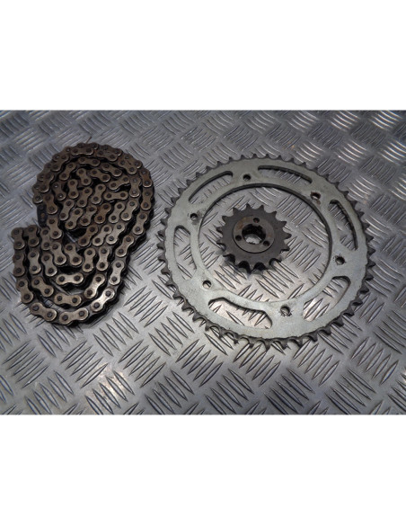 kit chaine couronne pignon moto suzuki 650 dr sp44a 1994