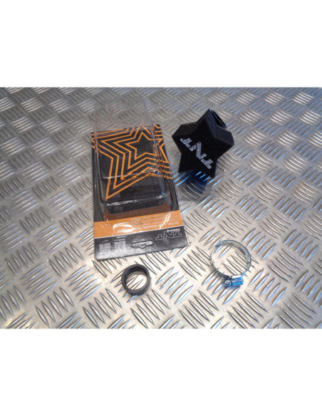 filtre air mousse cornet diam 28 / 35 noir coudee 90 scooter moto mecaboite quad
