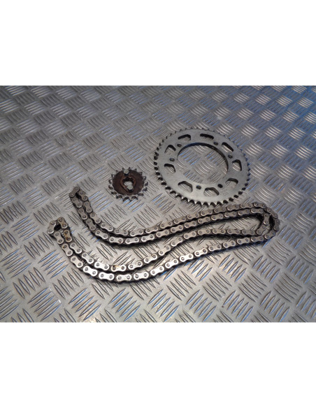 kit chaine pignon couronne moto derbi 125 senda baja sm supermotard sc2a1a 2006
