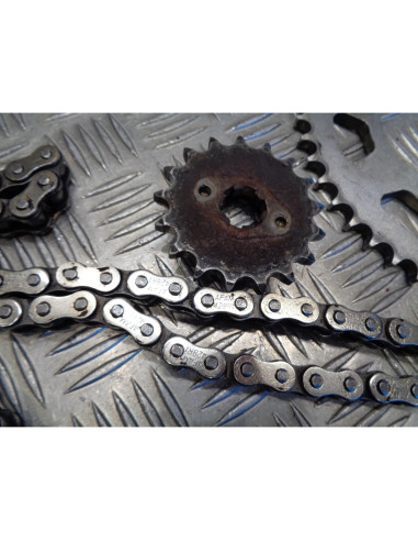 kit chaine pignon couronne moto derbi 125 senda baja sm supermotard sc2a1a 2006