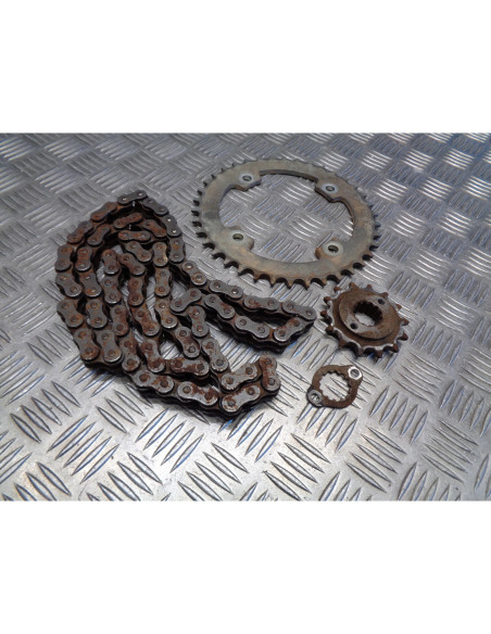 kit chaine pignon couronne quad kymco 250 mxu rfbl6000