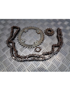 kit chaine pignon couronne quad kymco 250 mxu rfbl6000 2