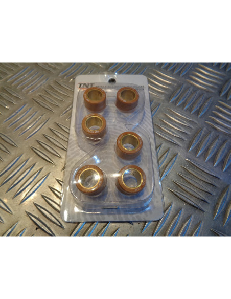6 galets variateur tnt racing ceramic 20 x 14,6 mm - 13,5 gr scooter honda kymco