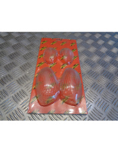 4 x cabochon clignotant avant arriere scooter mbk 50 ovetto neos 1997 - 2007