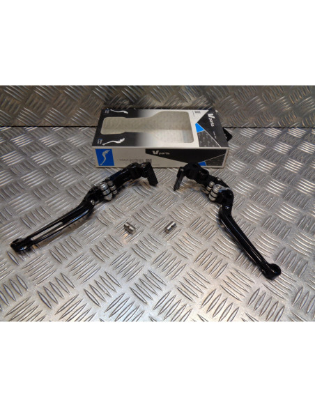 jeu levier frein embrayage noir v parts repliable moto buell LV-FL(L23-R18) bihr