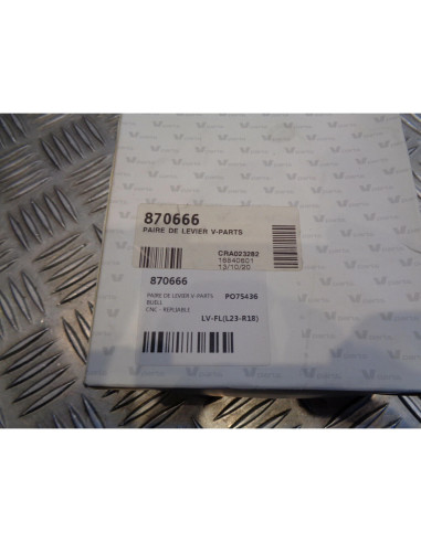 jeu levier frein embrayage noir v parts repliable moto buell LV-FL(L23-R18) bihr