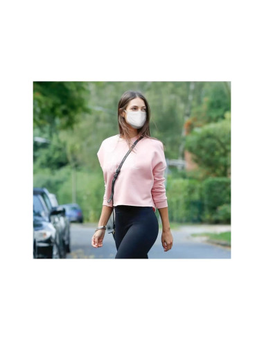 DIM lot de 5 masques tissu coton protection visage filtration air lavable 30 foi