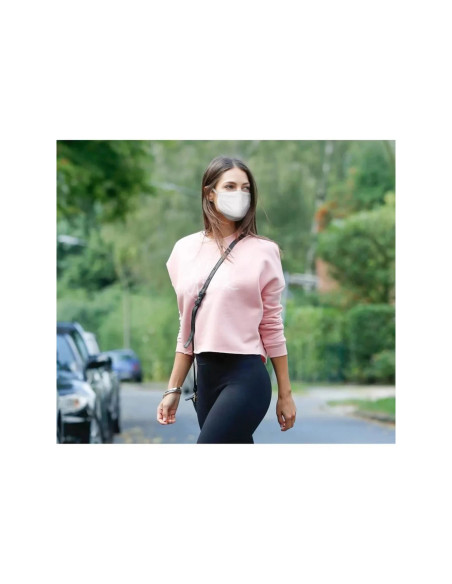 DIM lot de 5 masques tissu coton protection visage filtration air lavable 30 foi