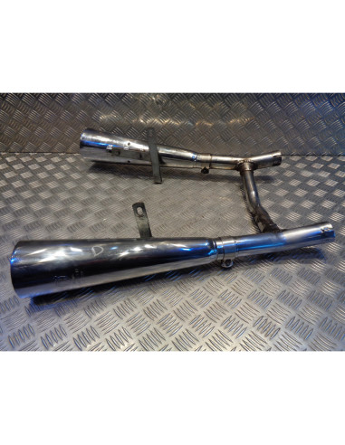 lot 2 silencieux jama pot echappement moto kawasaki en 450 ltd en450a
