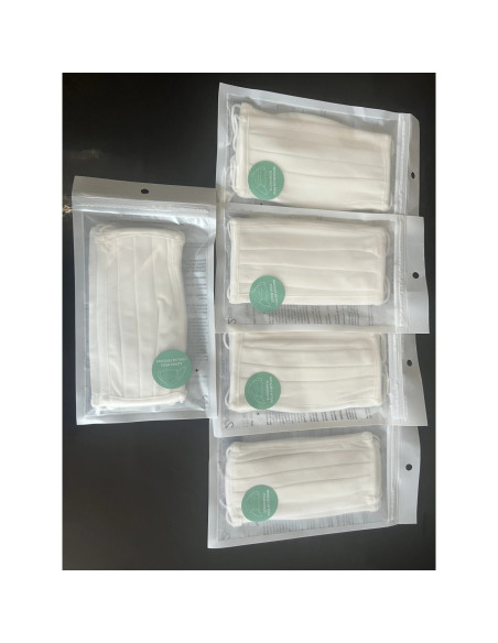 Lot de 10 Masques de Protection UNS1 Lavables et Réutilisables pour Adultes