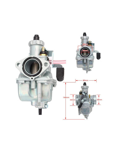 carburateur 26 mm vm22 lifan dirt bike dax quad buggy skyteam 50 110 125 140 chi