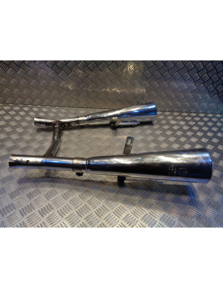 lot 2 silencieux jama pot echappement moto kawasaki en 450 ltd en450a