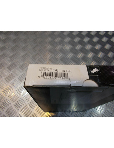 chaine transmission renforce moto tsubaki 530 alpha 2 xrg 104 maillons or 450354