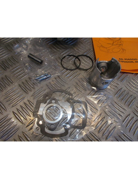 cylindre piston airsal alu sport diam 46 mm scooter piaggio 50 typhoon zip giler