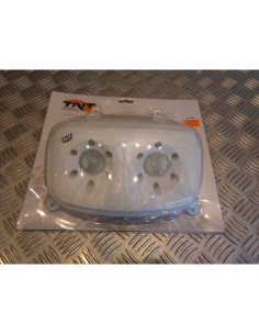 phare optique avant blanc double ampoule 12v 35w / 35w + leds scooter mbk 50 boo