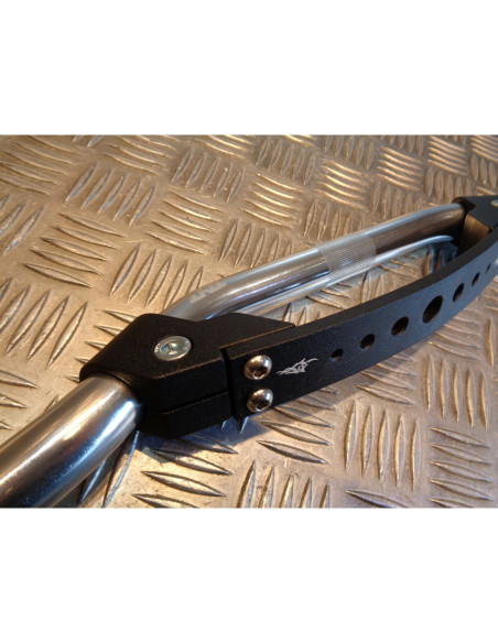 guidon alu silver street bike highway pour potence scooter