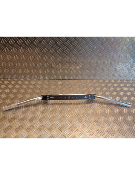 guidon alu silver highway diam 22 avec barre renfort universel moto mecaboite cr