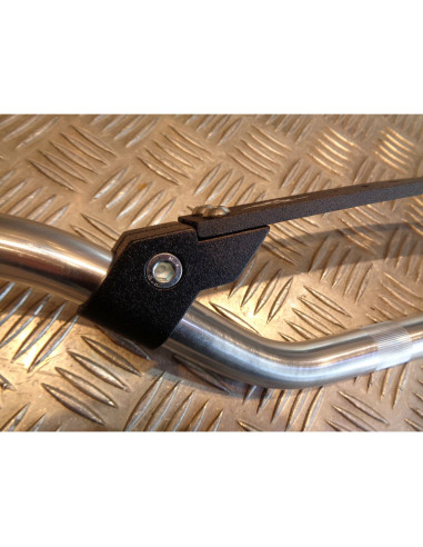 guidon alu silver highway diam 22 avec barre renfort universel moto mecaboite cr