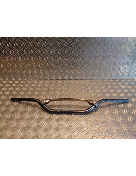 guidon alu carbone highway diam 22 avec barre renfort universel moto mecaboite c