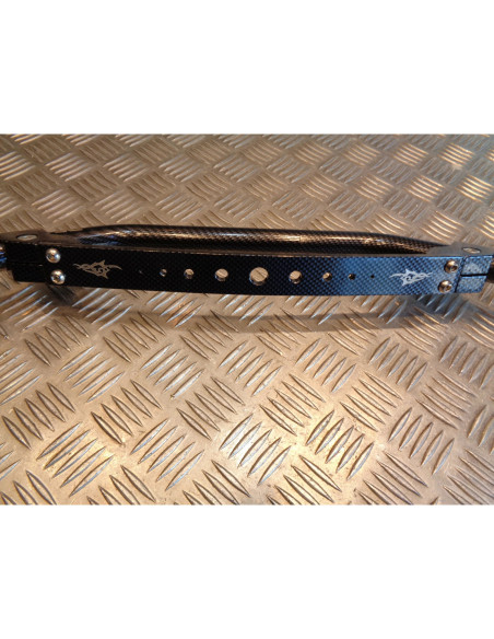 guidon alu carbone highway diam 22 avec barre renfort universel moto mecaboite c