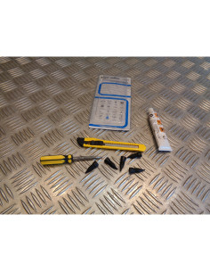 kit reparation meches colle pour pneu tubeless moto scooter quad voiture ... 2