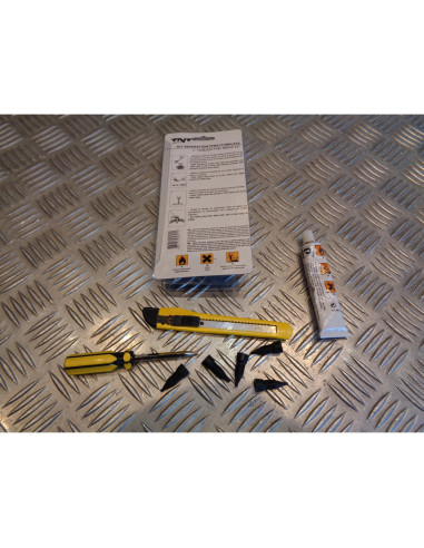 kit reparation meches colle pour pneu tubeless moto scooter quad voiture ...