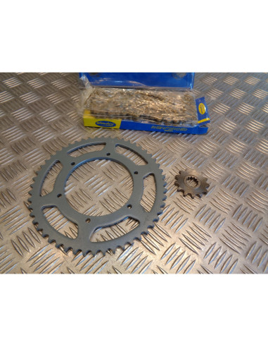 kit chaine renforce pas 420 pignon 13 x couronne 52 dents moto peugeot 50 xp6 sa