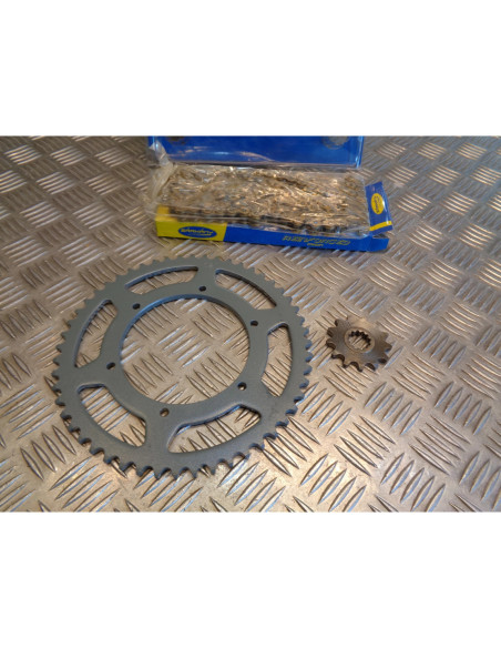 kit chaine renforce pas 420 pignon 13 x couronne 52 dents moto peugeot 50 xp6 sa