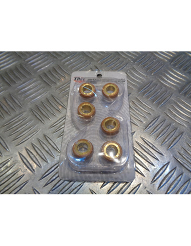 6 galets variateur tnt racing ceramic 20 x 12 mm - 14 gr scooter suzuki yamaha