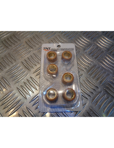 6 galets variateur tnt racing ceramic 20 x 14,6 mm - 14,5 gr scooter honda kymco