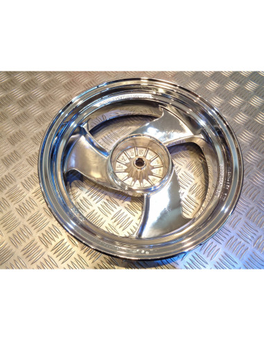 jante arriere 13 pouces x 3.50 chrome scooter mbk 50 booster next rocket stunt .