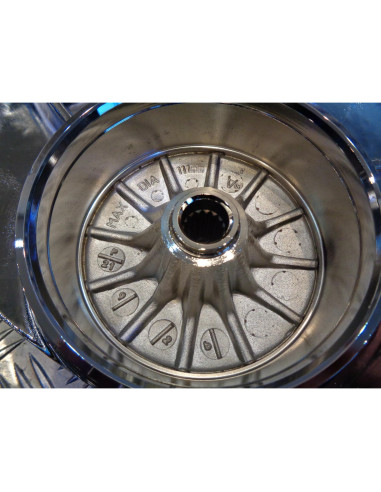 jante arriere 13 pouces x 3.50 chrome scooter mbk 50 booster next rocket stunt .