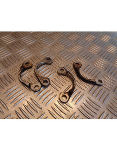 demi lune collecteur pot echappement moto kawasaki en 450 ltd en450a