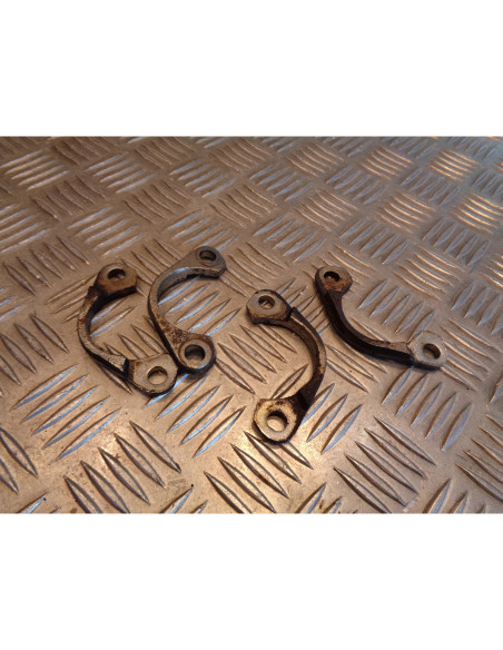 demi lune collecteur pot echappement moto kawasaki en 450 ltd en450a