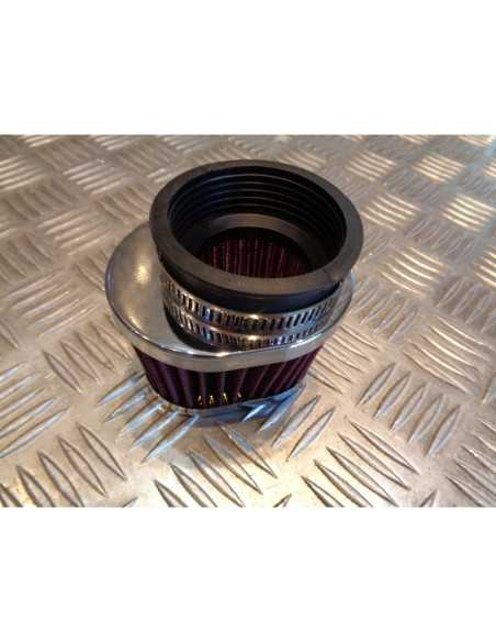 filtre air cornet diam 45 mm universel adaptable moto scooter quad buggy bobber