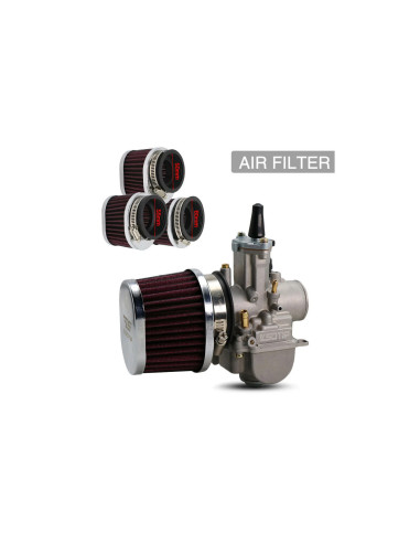 filtre air cornet diam 42 mm universel adaptable moto scooter quad buggy bobber
