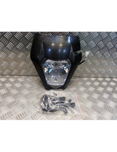 plaque phare tete fourche noir ktm universel adaptable moto trail enduro mecabo