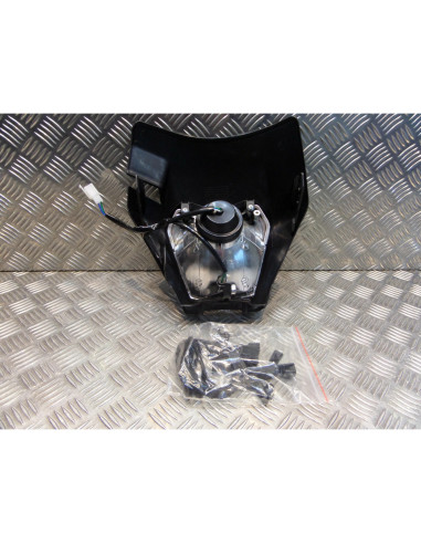 plaque phare tete fourche noir ktm universel adaptable moto trail enduro mecabo
