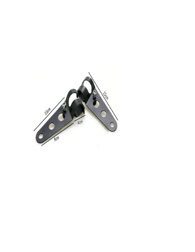 jeu patte platine support phare optique universel adaptable 27 - 36 mm moto mult