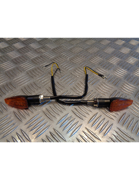 2 x clignotant 14 led 12v universel adaptable pour moto scooter quad ...