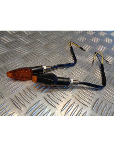 2 x clignotant 14 led 12v universel adaptable pour moto scooter quad ...