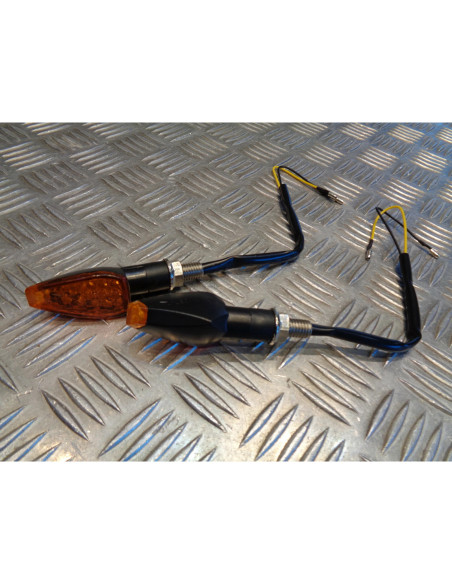 2 x clignotant 14 led 12v universel adaptable pour moto scooter quad ...