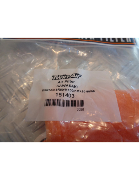 filtre a air mousse twin air 151403 moto kawasaki 50 80 ksr mx kmx 1988 - 98 bih
