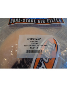 filtre a air mousse twin air 153115 moto suzuki 50 60 rm 1979 - 83 bihr 791194 2